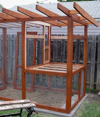 Our coop was heavily influenced by SittyChick's Urban Coop    ... Easy Clean Chicken Coop, Clean Chicken Coop, Chicken Enclosure, Small Chicken Coops, Walk In Chicken Coop, Easy Chicken Coop, Chicken Coop Garden, Clean Chicken, Garden Boxes Diy