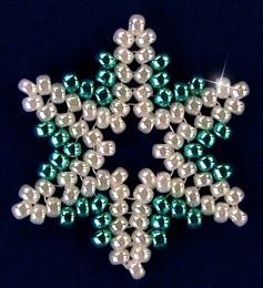 Free Bead Patterns, Beaded Snowflakes Ornament, Beaded Christmas Decorations, Beaded Snowflake, Jewelry Bowl, Holiday Beading, Beaded Snowflakes, Beading Patterns Free, Bead Weaving Patterns