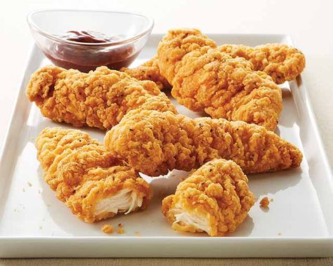 Crispy Chicken Breast Strips and other delicious groceries delivered to your door. #Schwans #FoodDelivery #Meat Chicken Breast Strips Recipes, Chicken Stripes, Crispy Chicken Breast, Chicken Strip Recipes, Boiled Chicken Breast, Reheat Chicken, Crispy Chicken Tenders, Pre Cooked Chicken, Cooked Chicken