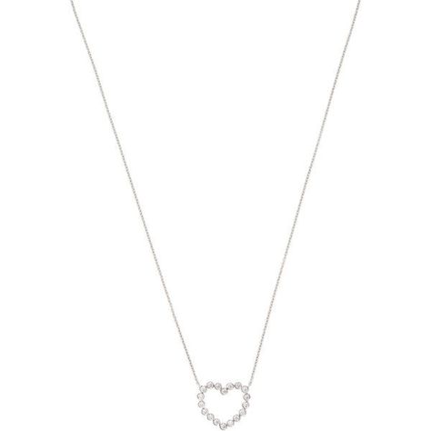 Tiffany & Co. Vintage Tiffany & Co. Diamond & Platinum Heart Pendant... ($1,875) ❤ liked on Polyvore featuring jewelry, necklaces, accessories, white, long pendant necklace, diamond station necklace, heart pendant, diamond necklace pendant and heart pendant necklace Vintage Diamond Necklace, Heart Shaped Diamond Necklace, Heart Shaped Diamond Pendant, Hip Jewelry, Necklaces Long, Bts 2015, White Diamond Necklace, Necklaces Diamond, Necklaces Vintage