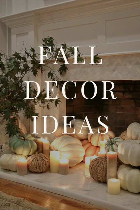 You only need a few simple things to create a statement-making fall display. See how I used my fireplace as a backdrop for my cozy fall decor. Simple Fall Mantel Decor, Fall Fireplace Decor With Tv, Fall Mantle Decor Ideas, Fireplace Fall Decorating Ideas, Fireplace Fall Decor, Fall Mantel Decorating Ideas, Fall Fireplace Mantel, Fall Fireplace Decor, Things To Create