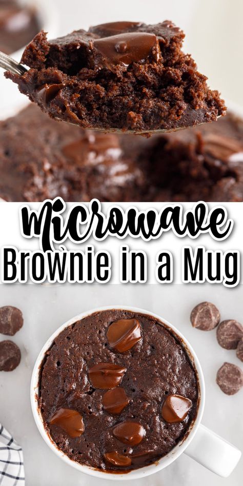 Single Serve Fudge Brownie, Mig Brownie Recipes, Fudge Brownie In A Mug Recipe, Fudgy Brownie In A Mug Recipe, Single Brownie In A Mug, One Cup Brownies Mug Cakes, Brownie Recipes In A Mug, Fudge Brownie Mug Cake, In A Cup Recipes Desserts