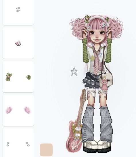 Gomu's Everskies Inspirations Everskies Background, Gamer Outfit, Best Dress Up Games, Everskies Fits, Everskies Outfits, Pet Sweaters, Knit Toys, Pretty Pink Princess, Art Outfits