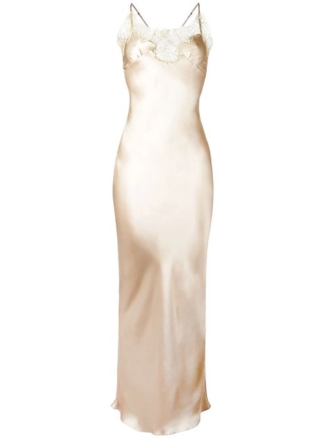 Gilda & Pearl Gina Long Slip - Farfetch Honeymoon Wear, Long Slip, Ethical Brands, Queen Dress, Designer Lingerie, Luxury Lingerie, Sheath Wedding Dress, World Of Fashion, Women Collection