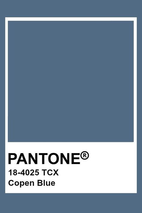 Pantone Copen Blue Colour Swatches Pantone, Blue Gray Pantone, Blue Grey Pantone, Pantone Colors Blue, Bleu Pantone, Pantone Azul, Pantone Tcx, Classic Blue Pantone, Blue Pantone