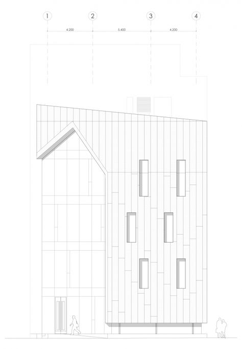 Halfdansgade 8 / Danielsen Architecture Elevation Drawing Architecture, Architectural Elevations Drawing, Architecture Elevation Drawing, Shadow Architecture, Architecture Drawing Presentation, Elevation Drawing, Architecture Elevation, Arch Architecture, Building Elevation