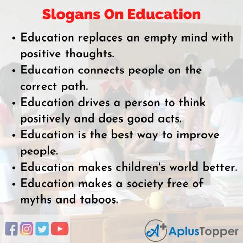 #APlusTopper #SlogansOnEducation #UniqueSlogansOnEducation #CatchySlogansOnEducation Slogans On Education, Education Slogans, English Learning Course, Money Learning, Slogan Writing, English Slogans, Apj Quotes, Catchy Slogans, English Learning Spoken