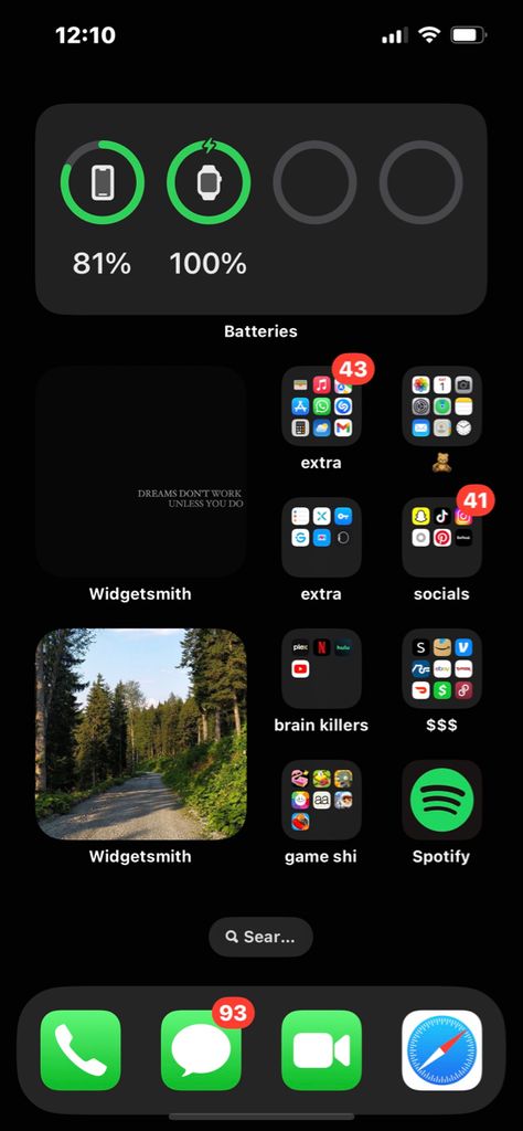 Iphone App Layout Homescreen Simple, Iphone Home Screen Layout Organized Simple, Ios 17 Home Screen Ideas, Organisation Iphone Apps, Organizing Phone, Iphone Home Page, Android Organization, Iphone Home Screen Layout, Screen Layout