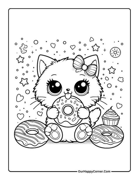 Cats Colouring Pages, Kitten Coloring Pages Free Printable, Free Coloring Pages Printables For Kids, Free Printable Coloring Pages For Kids, Cat Colouring Pages, Cat Coloring Pages Free Printable, Free Cat Coloring Pages, Coloring Pages Cat, Cute Cat Coloring Pages