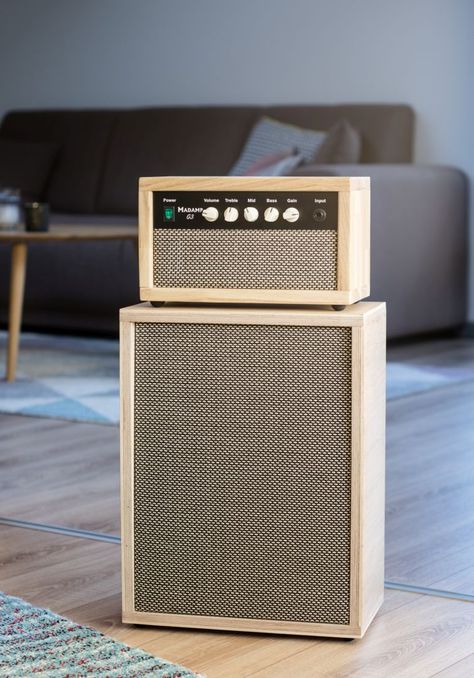 Portable Speaker Design, Synthesizer Diy, Diy Guitar Amp, Speaker Cab, Home Office Furniture Design, Wooden Speakers, Guitar Diy, Guitar Room, Speaker Box Design