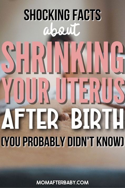 After you give birth, your uterus has a new important role: to shrink back to it's pre-pregnancy size! Learn why it's so important and what you can do to help! How To Shrink Your Uterus After Birth, How To Heal Your Uterus, Baby Stomach Size, Post Partum Pads, Healing From C Section, 3 Weeks Postpartum, Birth Facts, Female Health, Birth Photos