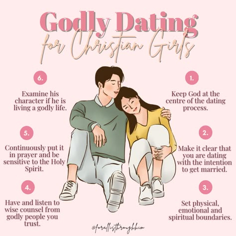 It is important that we are intentional about our dating process. Here are some tips on how as Christian girls we can date godly. Follow my instagram for my Christian girl tips - @forallisthroughhim #datingtips #dating #godlydating #godlymarriage #christiangirl #christianwomen #relationshiptips #relationshipadvice #christianrelationships #love God And Dating, God On Love, Christian Relationships Advice, Christian Dates Ideas, Christian Date Outfit, God Centered Relationship Aesthetic, Bible Study Date Ideas, Godly Dating Advice, Made In The Image Of God