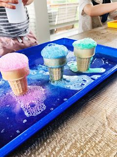 Ice Cream Preschool, Ice Cream Science, Summer Preschool Themes, Summer Lesson Plans, Preschool Summer Camp, Cool Crafts For Kids, Craft Ideas With Paper, Ice Cream Crafts, Summer Preschool Activities