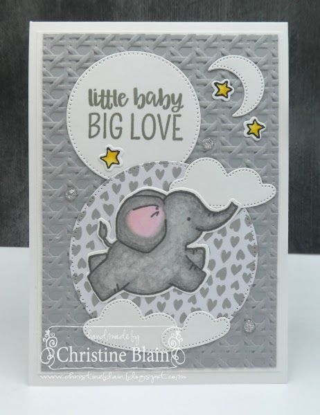 The Little Dreamers stamp and die bundle from Stampin' Up! is pretty darn adorable!  I have had a lovely time creating baby cards for my sta... Stampin Up Little Dreamers, Stampin Up New Catalog 2023-2024 Cards, Baby Boy Cards Handmade, Stampin Up Baby Cards, Adorable Elephants, 3x3 Cards, Baby Cards Handmade, Baby Boy Cards, Baby Thank You Cards