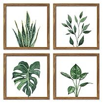 Pictures For Bathroom Walls, Wall Decor Green, Leaf Collage, Plant Wall Decor, Theme Nature, Botanical Wall Decor, Collage Picture Frames, Picture Frame Sets, Collage Frames