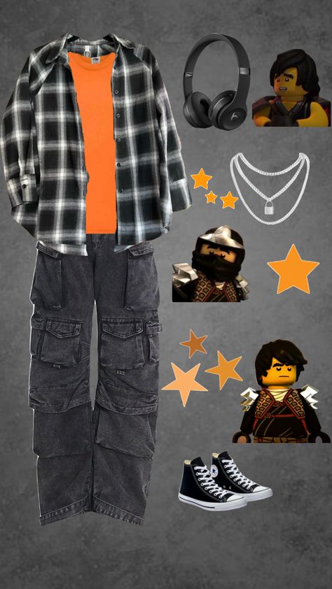 Cole themed outfit #ninjago #legoninjago #ninjagocole #outfit Ninjago Outfits, Cole Ninjago, Ninjago Cole, Themed Outfits, Lego Ninjago