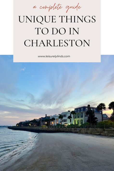 There are so many amazing things to do in Charleston, South Carolina. That’s why it is constantly voted the #1 city in the United States. From charming architecture and cobblestone streets, to water-based activities, to history, and a dynamic culinary scene, there is something for every type of traveler in Charleston, SC. North Charleston Sc Things To Do, Hidden Gems In Charleston Sc, Charleston Sc Girls Trip, Shems Creek Sc, Charleston South Carolina Fall, Fun Things To Do In Charleston Sc, Charleston Sc In October, What To Do In Charleston Sc, Charleston South Carolina Things To Do