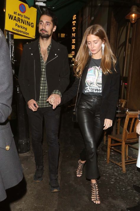 Millie Mackintosh leaves Soho House Soho House Outfits, Millie Mackintosh Hair, Rock Chick Style, Millie Mackintosh, House Clothes, Mum Fashion, Stylish Couple, Rocker Style, Wearing Black