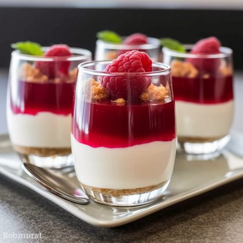 Raspberry Parfait, Berry Desserts, Berry Recipes, Very Berry Dessert Lasagna, Berry Cheesecake Trifle, Berry Mousse, Berry Yogurt Parfait Trifle, Mixed Berry Parfait, Amazing Christmas Desserts