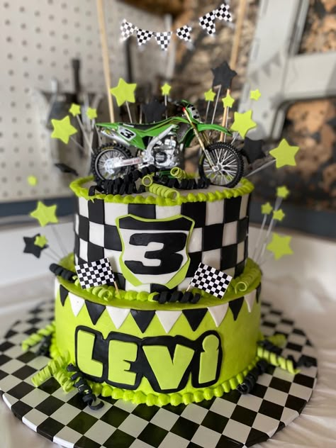 Dirtbike Birthday Party, Motocross Cake, Dirt Bike Cake, 2nd Birthday Cake Boy, Motorcycle Birthday Cakes, Motocross Birthday Party, Motorcycle Birthday Parties, Motorbike Cake, 3rd Birthday Party For Boy