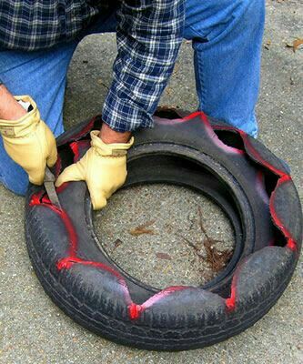 Tire Craft, Tire Garden, Tire Art, Tire Planters, نباتات منزلية, Yantai, Tyres Recycle, Outdoor Crafts, Used Tires