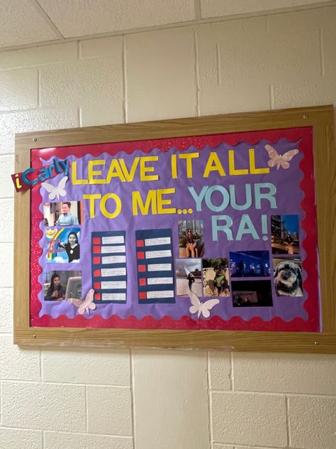 reslife ra bulletin board about me meet your ra Ra All About Me Bulletin Board, Y2k Bulletin Board, Meet Your Ras Bulletin Board, Disney Channel Bulletin Board, Nickelodeon Bulletin Board, About Me Ra Bulletin Board, About Me Ra Board, Wheres My Ra Board, About Me Bulletin Board Ra