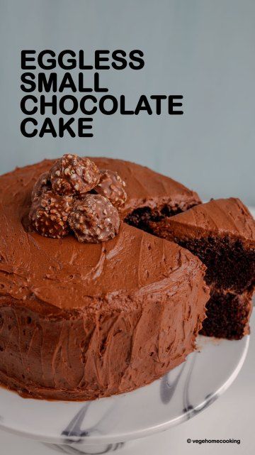 Egg Free Chocolate Cake, Cake Without Eggs, Small Chocolate Cake, Date And Walnut, Date And Walnut Cake, Easy Pound Cake, Egg Free Cakes, Mini Chocolate Cake, Butter Cakes