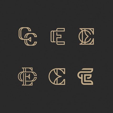 Albert Tubac - Logo Designer on Instagram: “CE / EC Monogram Explorations 2018  For work inquiries, visit the link in my profile bio. 🌐 - www.quaintcreative.com . . . . . . . . . . .…” Luxury Web Design, Interior Design Logo Inspiration, Inspirational Logo, Instagram Logo Design, Logo Design Inspiration Vintage, Logo Design Examples, Edge Logo, Circle Logo Design, Client Satisfaction