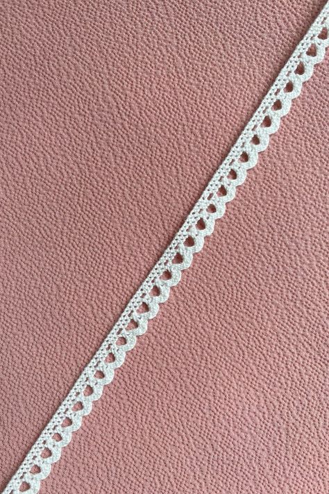 Narrow Scalloped Edge Cotton Cluny Crochet Lace Trim, 5/16" 0.8 cm wide, Ivory by BoldEagleTrims on Etsy Lace Edging Crochet, Scalloped Edge Crochet, Crochet Lace Edging Simple, Crochet Scalloped Edge, Knit Stitches, Crochet Lace Edging, Crochet Lace Trim, Lace Trims, Crochet Edging