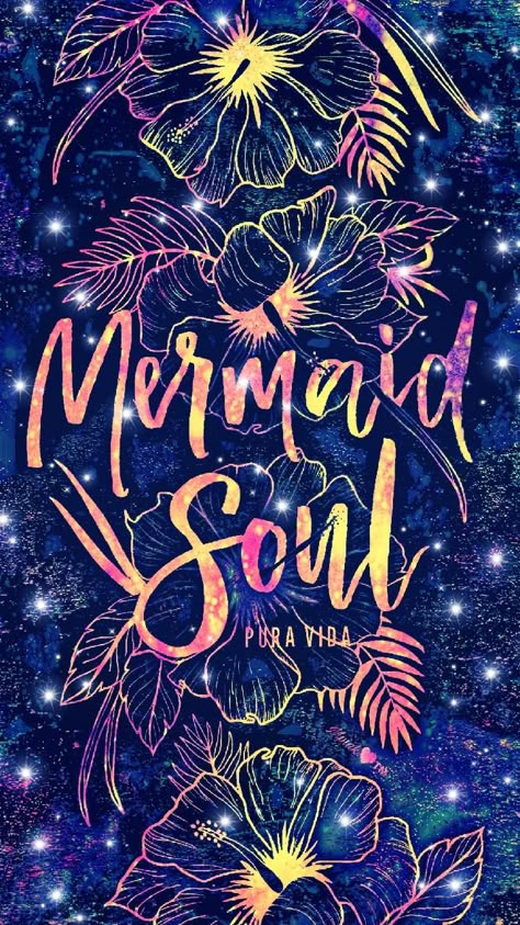 Mermaid Soul Galaxy Wallpaper #androidwallpaper #iphonewallpaper #wallpaper #galaxy #sparkle #glitter #lockscreen #pretty #quotes #sayings #cute #girly #neon #flowers #stars #mermaid #art #colorful Mermaid Things, Mermaid Soul, Mermaid Phone, Mermaid Quotes, Mermaid Wallpapers, Quotes Cute, Mermaid Kisses, Mermaid Vibes, Unicorns And Mermaids