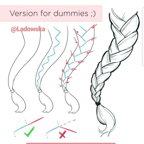 Braid Drawing Tutorial, Oc Writing, Hair Study, How To Draw Braids, Pose Art, Art Challenges, Anime Hair, Drawing Techniques, Drawing Tutorial