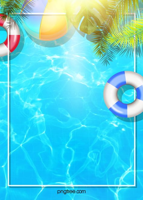 Color Creative Texture Hand Painted Swimming Pool Background Ppt Wallpaper, Pool Background, Pool Parties Flyer, Creative Texture, Rectangular Swimming Pools, Summer Swimming Pool, Swimming Safety, Swimming Pictures, Ring Frame