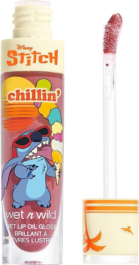 Amazon.com : Wet n Wild Disney Lilo And Stitch Lip Gloss Lip Oil Got The Scoop, Chillin' Wet Pink : Beauty & Personal Care Stitches Makeup, Wet Lips, Lilo And Stitch Quotes, Stitch Quote, Sephora Skin Care, Wet And Wild, Disney Makeup, Good Skin Tips, Cool Makeup Looks