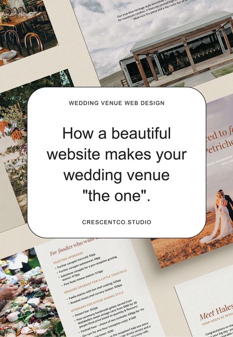 Wedding venue website design with text that says Wedding Venue Web Design: How a beautiful website makes your wedding venue "the one". Wedding Venue Website Design, Venue Website Design, Wedding Venue Website, Rustic Bar, The Art Of Storytelling, Venue Wedding, Beautiful Wedding Venues, Fire Features, Heritage Fashion