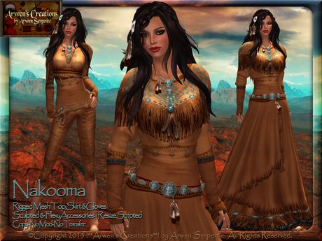 {AS} Nakooma Gown ~ Golden Brown Buckskin ~ Native American Gown ~ Rigged Mesh plus Appliers Sims 4 Decades Challenge, Native American Dress, Sims Medieval, Lakota Sioux, Sims Packs, American Dress, Sims 4 Collections, Sims 4 Mods Clothes, Ts4 Cc