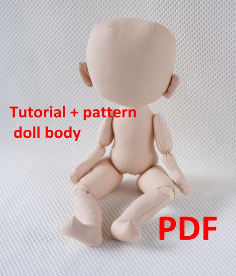 Doll Body Pattern, Cloth Doll Patterns, Doll Making Patterns, Body Pattern, Doll Patterns Free, Pattern Doll, Rag Doll Pattern, Photo Pattern, Doll Sewing Patterns