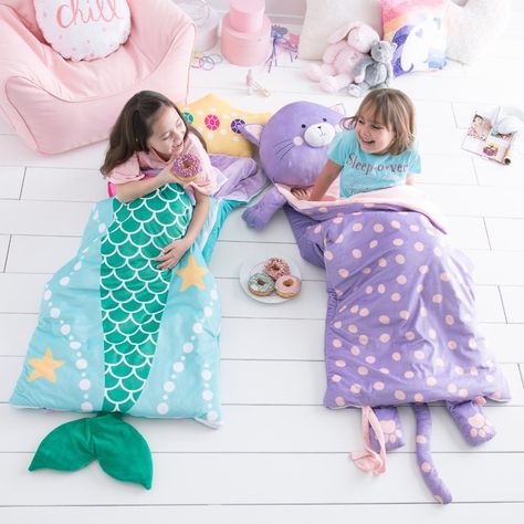 Zoomie Kids Emme Mermaid Dreams Sleeping Bag | Wayfair Mermaid Sleeping Bag, Sea Princess, Pony Birthday Party, Big Sea, Toddler Bedding, Nap Mat, Mermaid Dreams, Baby Sewing Projects