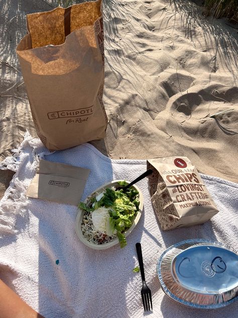 #sunset #beach #swim #lake #aesthetic #ootd #summerootd #chipotle La Food Places, Chipotle Bowl Aesthetic, Chipotle Aesthetic, Chipotle Chips, Maddie Aesthetic, Swipe Game, Chipotle Burrito Bowl, Chipotle Burrito, Chipotle Bowl