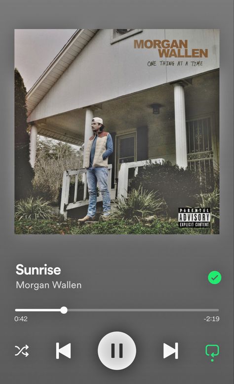 Morgan Wallen Sunrise, Sunrise Morgan Wallen, Morgan Wallen Songs, Morgan Wallen Music, Country Lyrics Quotes, Country Lyrics, Country Music Quotes, Music Playlists, Spotify Covers