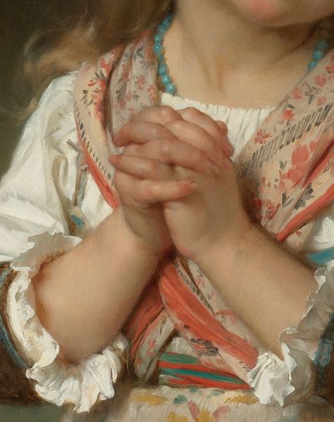 Émile Munier Adolphe Bouguereau, Close Up Art, William Adolphe, Up Painting, Show Of Hands, William Adolphe Bouguereau, Elegant Art, Classical Art, May I