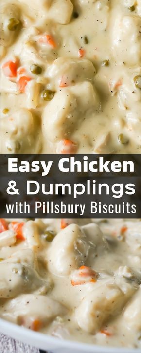 Chicken And Dumplings Recipe With Biscuits, Biscuit Chicken And Dumplings, Dumplings With Biscuits, Chicken And Dumplings With Biscuits, Easy Chicken Dumpling Recipes, Easy Chicken And Dumplings Recipe, Creamy Chicken And Dumplings, Easy Chicken And Dumplings, Shredded Rotisserie Chicken