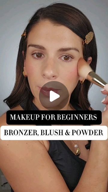 Highlighter And Bronzer Guide, How To Wear Bronzer And Blush, Blush Bronzer Placement, Where To Add Bronzer, Applying Blush And Bronzer, First Time Makeup Tutorial, How To Apply Blush Correctly Round Face, Bronzer Blush And Highlight Application, How To Use Bronzer Powder