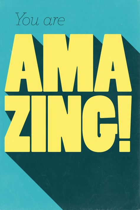 You are amazing Barre Quotes, Wellness Collective, Typographie Logo, Inspiration Typographie, Newsletter Ideas, 잡지 레이아웃, Text Layout, Drop Shadow, Bold Typography