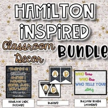 Hamilton Bulletin Board Ideas, Music Classroom Decor High Schools, Hamilton Bulletin Board, Hamilton Classroom Decor, Drama Classroom Decorations, Theatre Classroom Decor, Hamilton Classroom, Decorate Around Tv, Class Board Decoration