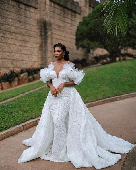 Wedding Frock Designs, Maternity Wedding Gown, Luxurious Wedding Dress, Nigerian Wedding Dresses, Mikado Wedding Dress, Nigerian Wedding Dress, Classic Wedding Dresses, Wedding Frocks, Maternity Wedding