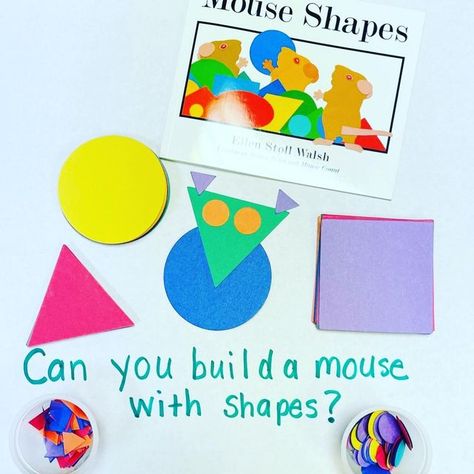 Mouse Shapes Kindergarten, Mouse Shapes, Painting Shapes Preschool, Mouse Shapes Activities Preschool, Mouse Paint Activities Preschool, Mouse Activities For Preschool, Mouse Paint Activities, Preschool Mouse, Mouse Paint