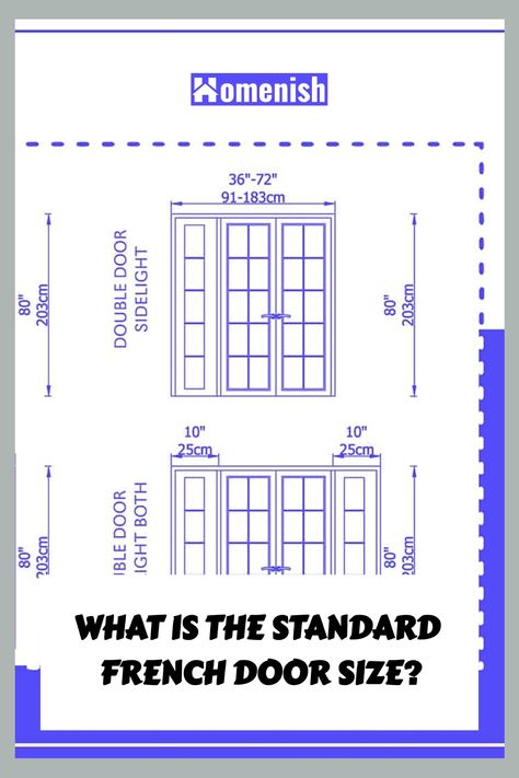 French Door Dimensions, Exterior French Door Ideas, Standard Door Sizes, Door Sizes Standard, French Doors With Side Windows, Wide French Doors, French Doors With Sidelights, Outdoor French Doors, Interior Double French Doors