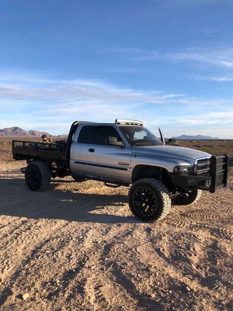 2nd Gen Cummins Flatbed, Dodge Flatbed, Second Gen Cummins, Cowboy Truck, 2nd Gen Cummins, Cummins Diesel Trucks, Custom Flatbed, Dodge Diesel Trucks, Welding Rig