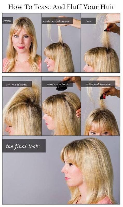 Hair Hairstyles Tutorial, Teased Hair, Hair Tutorials, Beauty Tutorials, Hair Color Trends, Hair Dos, Hair Hairstyles, Pinterest Marketing, Hair Day