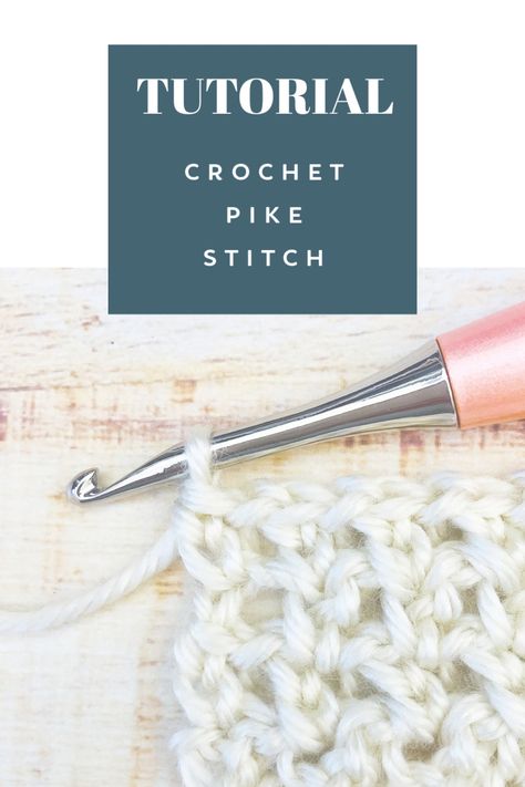 Learn how to crochet the Pike Stitch in this crochet video & photo tutorial. This easy stitch is a combination of single crochets and chains for a lightweight drapey fabric. Pike Stitch Crochet, Simple Sewing Tutorial, Learn How To Crochet, Easy Stitch, Stitch Crochet, Video Photo, Learning Styles, Crochet Videos, Pattern Free